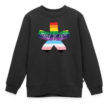 blockedTitle - Kinder Premium Organic Sweatshirt - Schwarz - Vorne - AI Model Kid Female (0cm)