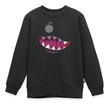 Kleines Monster - Kinder Premium Organic Sweatshirt - Schwarz - Vorne - AI Model Kid Female (0cm)