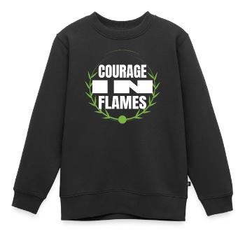 Cadeau d’anniversaire de force de caractère - Sweat Premium enfant bio - noir - Devant - AI Model Kid Female (0cm)