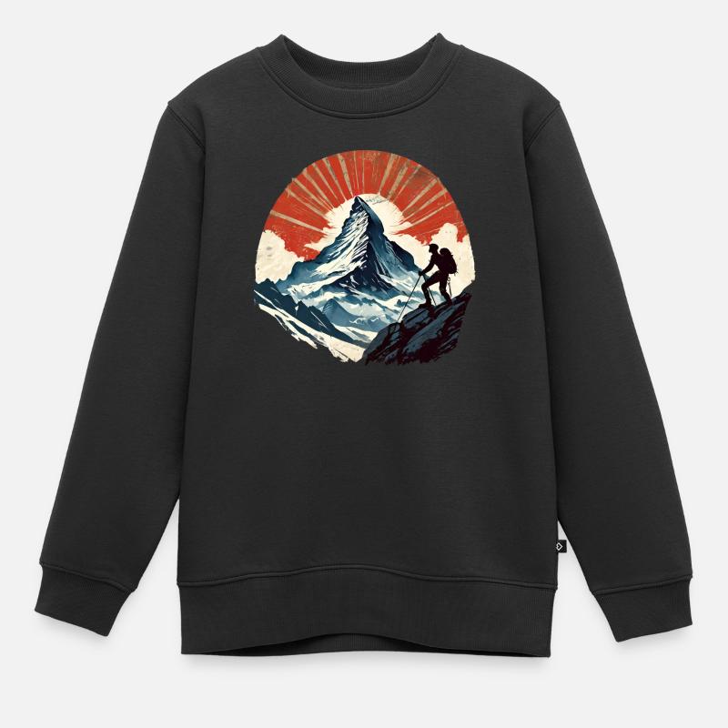 Cervin vintage - Sweat Premium enfant bio - noir