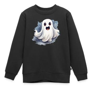 Gespenst - Kinder Premium Organic Sweatshirt - Schwarz - Vorne - AI Model Kid Female (0cm)