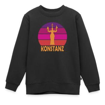 Constance - Imperia - Lac de Constance - Bade-Wurtemberg - Sweat Premium enfant bio - noir - Devant - AI Model Kid Female (0cm)