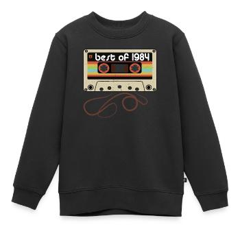 Legendärer Jahrgang 1984 - Kinder Premium Organic Sweatshirt - Schwarz - Vorne - AI Model Kid Female (0cm)