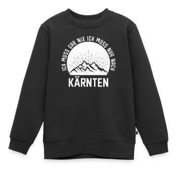 Je n’ai qu’à aller en Carinthie, dans les montagnes, en Autriche - Sweat Premium enfant bio - noir - Devant - AI Model Kid Female (0cm)