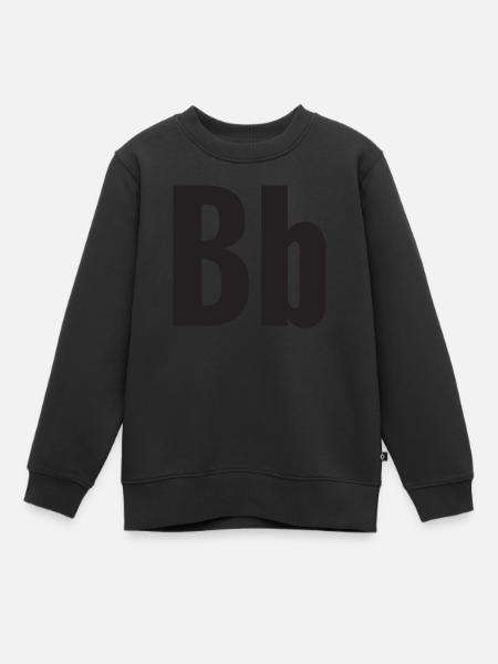 Point (B) - Sweat Premium enfant bio - noir