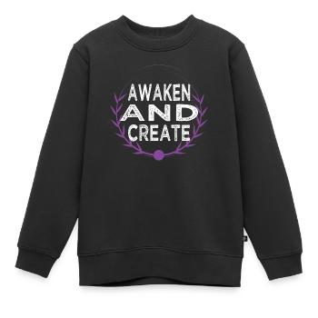 Innovation technologique Illumination idée cadeau - Sweat Premium enfant bio - noir - Devant - AI Model Kid Female (0cm)