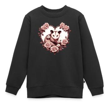 Opossum-Mama - Kinder Premium Organic Sweatshirt - Schwarz - Vorne - AI Model Kid Female (0cm)