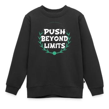 techniques d’instruction - Sweat Premium enfant bio - noir - Devant - AI Model Kid Female (0cm)