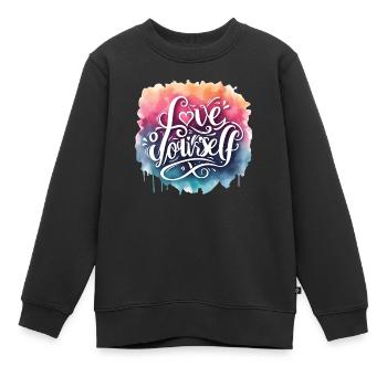 Je suis comme je suis - Sweat Premium enfant bio - noir - Devant - AI Model Kid Female (0cm)