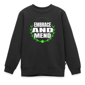blagues auto-guérison cool guérison énergie blague - Sweat Premium enfant bio - noir - Devant - AI Model Kid Female (0cm)