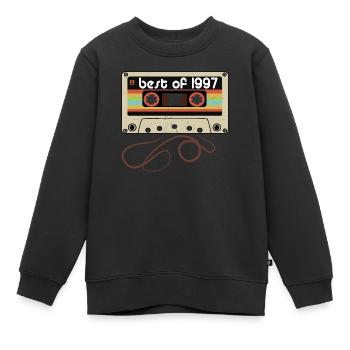 Legendärer Jahrgang 1997 - Kinder Premium Organic Sweatshirt - Schwarz - Vorne - AI Model Kid Female (0cm)