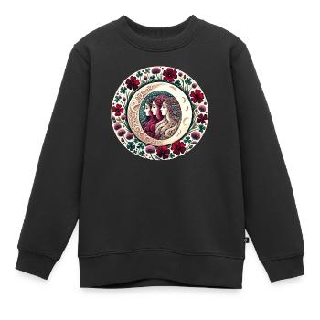 Triple Déesse - Sweat Premium enfant bio - noir - Devant - AI Model Kid Female (0cm)
