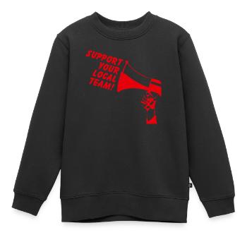 Unterstützen Sie Ihr lokales Team Helsingborg - Kinder Premium Organic Sweatshirt - Schwarz - Vorne - AI Model Kid Female (0cm)