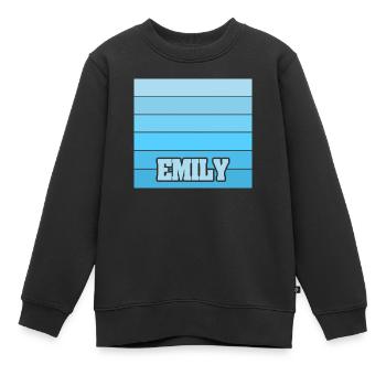 Frauenname Emily - Kinder Premium Organic Sweatshirt - Schwarz - Vorne - AI Model Kid Female (0cm)