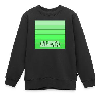 Daughter Alexa - Kids Premium Organic Sweatshirt - black - Front - AI Model Kid Female (0cm)
