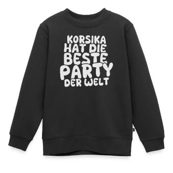 Korsika - Kinder Premium Organic Sweatshirt - Schwarz - Vorne - AI Model Kid Female (0cm)