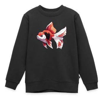 Schleierschwanz Oranda Goldfisch - Kinder Premium Organic Sweatshirt - Schwarz - Vorne - AI Model Kid Female (0cm)