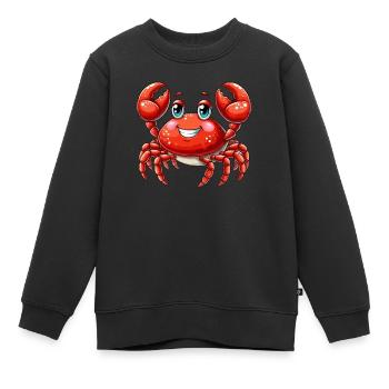 Rotes Meer Krabbe - Kinder Premium Organic Sweatshirt - Schwarz - Vorne - AI Model Kid Female (0cm)