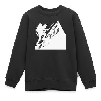 bergsteiger - Kinder Premium Organic Sweatshirt - Schwarz - Vorne - AI Model Kid Female (0cm)