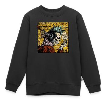 Außer Kontrolle geraten - Kinder Premium Organic Sweatshirt - Schwarz - Vorne - AI Model Kid Female (0cm)