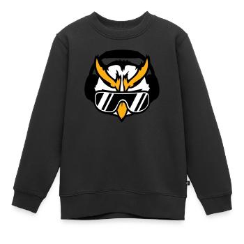 DJ Eule Sonnenbrille Kopfhörer Musik Club Party - Kinder Premium Organic Sweatshirt - Schwarz - Vorne - AI Model Kid Female (0cm)