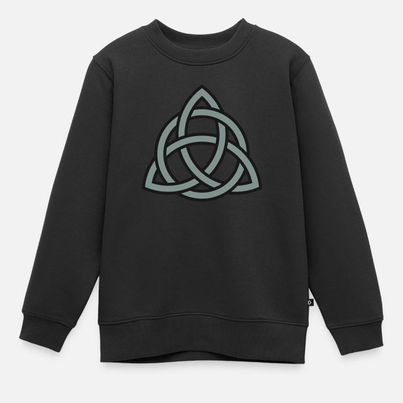 celtic trinity knot - Sweat Premium enfant bio - noir