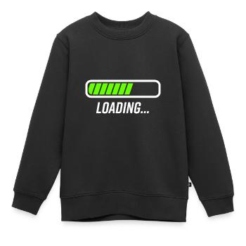 Ladebalken - Kinder Premium Organic Sweatshirt - Schwarz - Vorne - AI Model Kid Female (0cm)