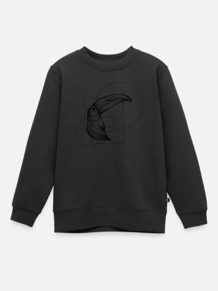 Ptaszor - Sweat Premium enfant bio - noir