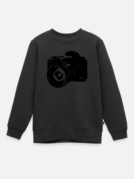 Fotoaparat - Kinder Premium Organic Sweatshirt - Schwarz