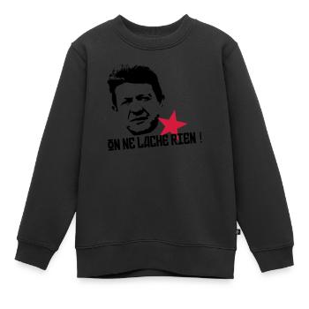 On ne lâche rien - Sweat Premium enfant bio - noir - Devant - AI Model Kid Female (0cm)