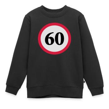 geschwindigkeitstafel_60 - Kinder Premium Organic Sweatshirt - Schwarz - Vorne - AI Model Kid Female (0cm)