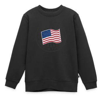 Made In U S A - Sweat Premium enfant bio - noir - Devant - AI Model Kid Female (0cm)