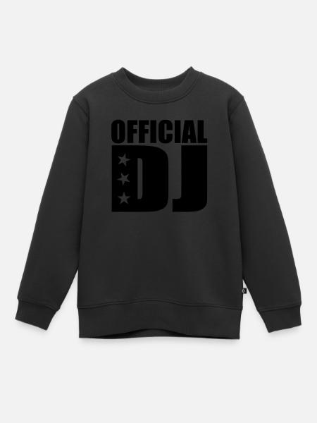 official DJ - Kinder Premium Organic Sweatshirt - Schwarz
