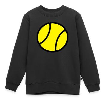 Tennisball - Kinder Premium Organic Sweatshirt - Schwarz - Vorne - AI Model Kid Female (0cm)