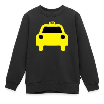 taxi - Kinder Premium Organic Sweatshirt - Schwarz - Vorne - AI Model Kid Female (0cm)