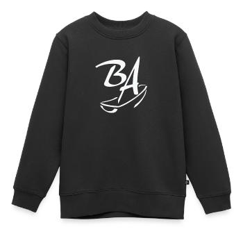 Bassin d'Arcachon - Sweat Premium enfant bio - noir - Devant - AI Model Kid Female (0cm)