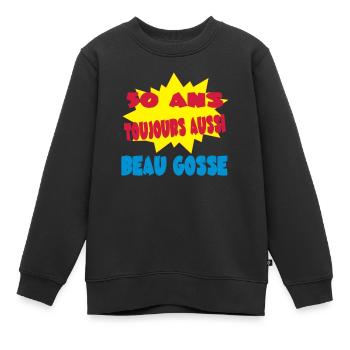 50 ans et toujours aussi beau gosse - Kinder Premium Organic Sweatshirt - Schwarz - Vorne - AI Model Kid Female (0cm)