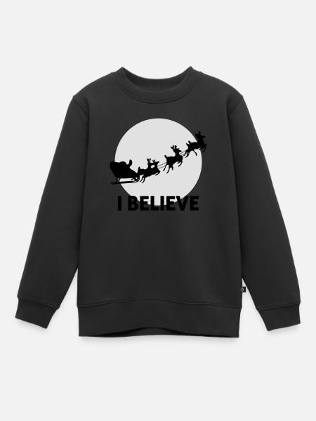 I Believe In Santa Claus - Sweat Premium enfant bio - noir