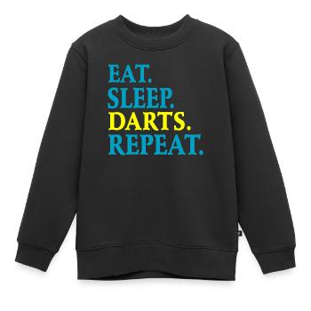 Darts Dart - Kids Premium Organic Sweatshirt - black - Front - AI Model Kid Female (0cm)