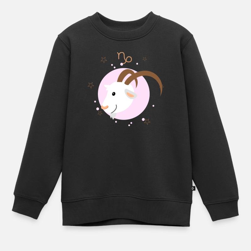 Steinbock - Kinder Premium Organic Sweatshirt - Schwarz
