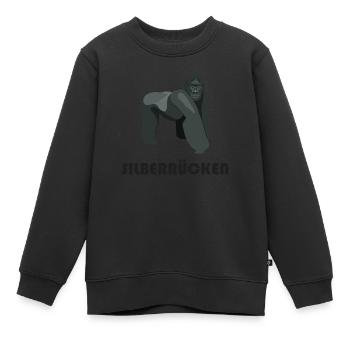 Silberrücken | Gorilla - Kinder Premium Organic Sweatshirt - Schwarz - Vorne - AI Model Kid Female (0cm)