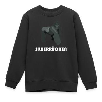 Silberrücken | Gorilla - Kinder Premium Organic Sweatshirt - Schwarz - Vorne - AI Model Kid Female (0cm)