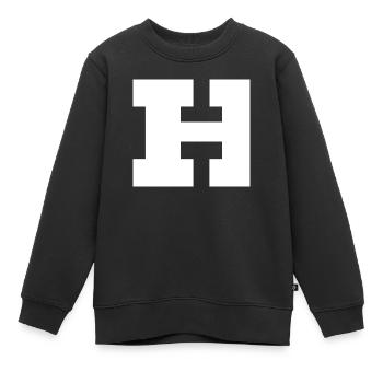 université harvard H - Sweat Premium enfant bio - noir - Devant - AI Model Kid Female (0cm)