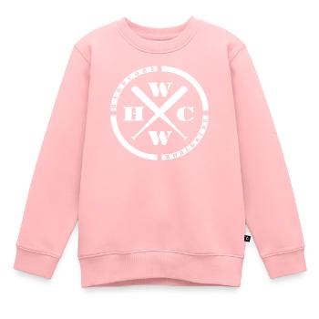 WWHC Hard Musik Worldwide love Punk Thrash Metal - Kinder Premium Organic Sweatshirt - Rosa - Vorne - AI Model Kid Female (0cm)