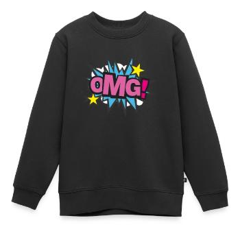 OMG!! Cooles Motiv passend für Kinder und Erwachsene! - Kinder Premium Organic Sweatshirt - Schwarz - Vorne - AI Model Kid Female (0cm)