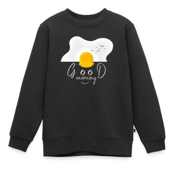Ei guten Morgen - Kinder Premium Organic Sweatshirt - Schwarz - Vorne - AI Model Kid Female (0cm)