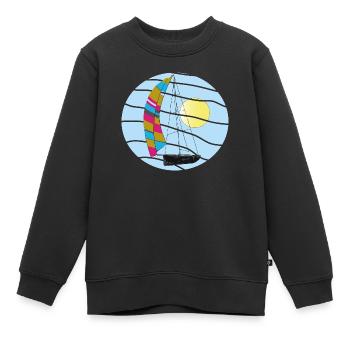 Sur le chemin de la distance. - Sweat Premium enfant bio - noir - Devant - AI Model Kid Female (0cm)