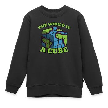 Cubing Speedcubing Cube Cuber Geschenk Puzzle - Kinder Premium Organic Sweatshirt - Schwarz - Vorne - AI Model Kid Female (0cm)