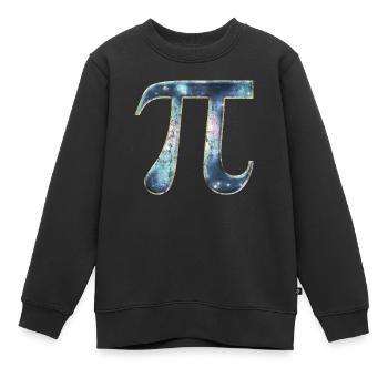 Pi Symbol, Mathematik, Zahl, Nerd, Pi Day, Mathe - Kinder Premium Organic Sweatshirt - Schwarz - Vorne - AI Model Kid Female (0cm)