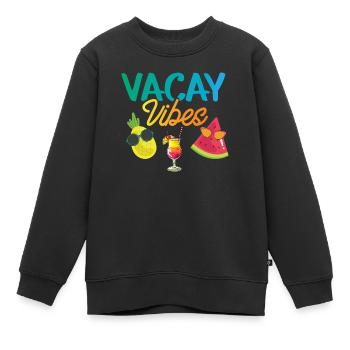 Vacay Vibes - Coctail T-Shirt - Sweat Premium enfant bio - noir - Devant - AI Model Kid Female (0cm)